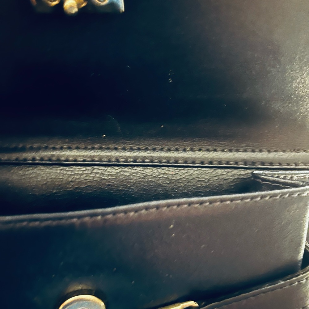 💎 Rare Fendi Navy Blue & Silver Alma bag w/ working silver lock & key - Picture 16 of 16